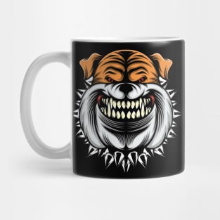 head bulldog mascot Mug